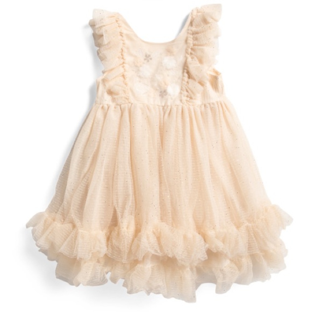 Flutter Sleeve Tutu Dress